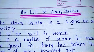 10 Lines on Dowry System in English  Paragraph on The Evil of Dowry System in English [upl. by Larena]