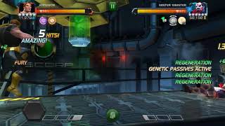 Hyperion vs Act 622 Mr Sinister 2 shot  Marvel Contest of Champions [upl. by Yelrihs519]