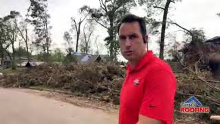 Live report on likely tornado damage in Bentonville [upl. by Buchheim4]