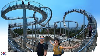 WALKABLE ROLLER COASTER  Space Walk Art Installation in South Korea Pohang 360 Virtual Tour [upl. by Wolsky583]