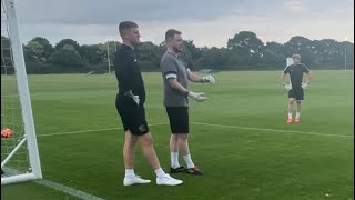 Romsey Town pre season goalkeeper session 6 [upl. by Yrmac]