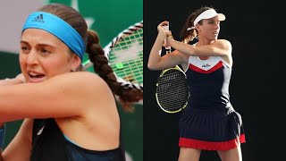 Jelena Ostapenko vs Johanna Konta WTA Rome Open 2021 [upl. by Bearce]