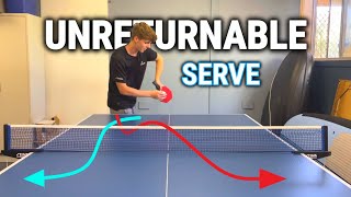 The Unreturnable Table Tennis Serve  Tutorial [upl. by Amitie474]