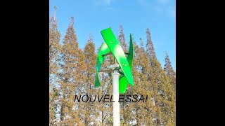 nouvel essai éolienne verte verticale [upl. by Oj]