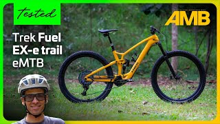 TESTED Trek Fuel EXe trail lightweight ebike  mid power and full on fun [upl. by Ellevel]