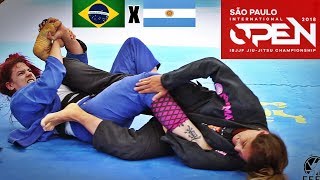 JiuJitsu  FINAL  Brasil x Argentina  SÃO PAULO OPEN  Claudia do Val x Natali Amaru  ADULTO [upl. by Perdita]