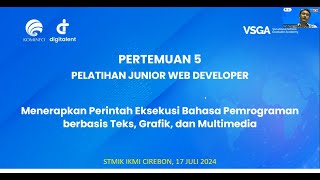 Pertemuan 5  Pelatihan JWD Junior Web Developer [upl. by Airbmac]