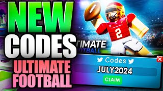 🌙 New Season 🌙 ULTIMATE FOOTBALL CODES  ROBLOX ULTIMATE FOOTBALL CODES [upl. by Luehrmann]