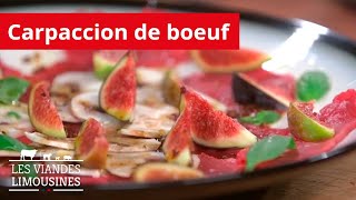 Recette de carpaccio de bœuf par les Viandes Limousines [upl. by Vershen]