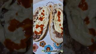 Cena deliciosa y fácil molletes molletes cena shortvideo [upl. by Meg]