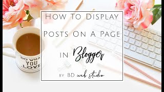 How To Add Blogger Posts To A Page amp Link In Navigation  Page Menu [upl. by Sammons762]