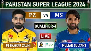 PSL LIVE  PESHAWAR ZALMI vs MULTAN SULTANS QUALIFIER MATCH LIVE COMMENTARY  MS vs PZ LIVE  PZ BAT [upl. by Coke899]