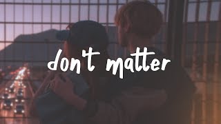 lauv  dont matter lyric video [upl. by Gabbert]