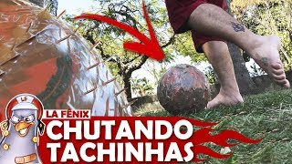 DESAFIO DO CHUTE SURPRESA COM BOLA DE TACHINHAS [upl. by Letnuahc]