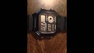 Casio World Time Illuminator how to change the time [upl. by Eugen]