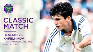 Tim Henman vs Yevgeny Kafelnikov  Wimbledon 1996 first round  Full Match [upl. by Terina304]