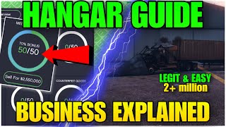 COMPLETE HANGAR MONEY GUIDE Updated 2024 GTAV ONLINE [upl. by Siwel]