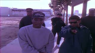 NWA  Straight Outta Compton Clean Version Enhanced 1080p Music Video [upl. by Saxela]