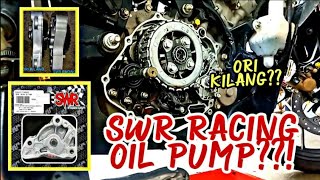 RS150R  CARA TUKAR OIL PUMP JENAMA SWR RACING [upl. by Nilde]