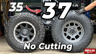 How to fit 37 inch tires on my Toyota Tundra  no rubbing no BMC [upl. by Nosneh69]