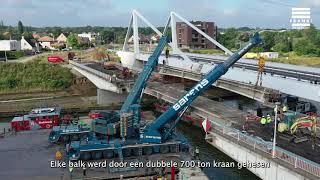 Albertkanaal Deze video legt uit hoe we de brug in Herentals hebben gebouwd [upl. by Elleynod]