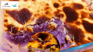 Quick and Easy Biko with Ube Condensed Milk Recipe JoeCooking [upl. by Elliot]