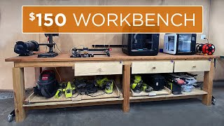 How to Build a 10ft Professional Workbench for under 150  34 [upl. by Ellac]