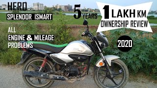 Hero Splendor iSmart 80000 KM 5 Years Ownership Review  Engine Mileage Problem etc [upl. by Celestyna]