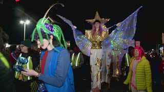 First parades of Mardi Gras roll Downtown [upl. by Delahk477]