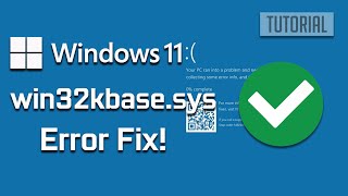 FIX win32kbasesys BSOD Crashwin32kbasesys Blue Screen BSOD Error On Windows 1110 PC [upl. by Boycey]