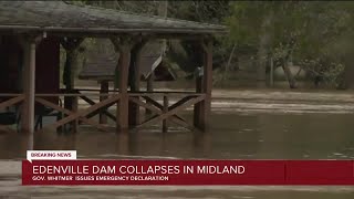 Edenville Dam collapses in Midland [upl. by Dorion]