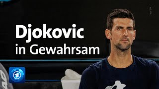 Novak Djokovic Ohne Visum in Gewahrsam [upl. by Ecirrehs]