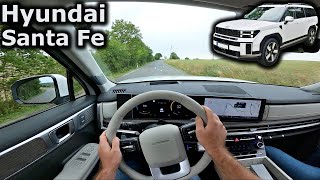 2024 Hyundai Santa Fe hybrid  new generation  POV test drive [upl. by Zehe]