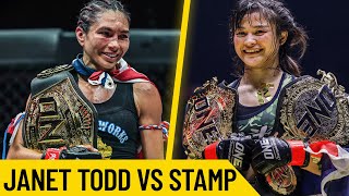 Women’s Muay Thai WAR 🔥🔥🔥 Janet Todd vs Stamp I [upl. by Tega]