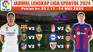 Jadwal Liga Spanyol Malam Ini  Barcelona vs Real Sociedad  Granada vs Madrid Pekan ke 35 2024 [upl. by Turrell171]