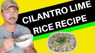 Easy Cilantro Lime Rice Recipe includes cilantro substitute version [upl. by Fisk]