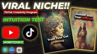 Best Faceless TikTok Niche  Viral Intuition Test Niche  How to make Videos [upl. by Eitsim]