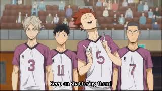 Tendou Singing subbed vs dubbed haikyuu [upl. by Ettedualc]