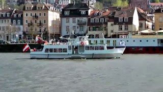 MS Hallstatt  Österreich auf dem Neckar Neuaufnahme [upl. by Schubert102]