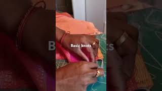 saree basicknot tutorial tazzle [upl. by Anilam]