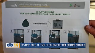 Pesaro ecco le Isole ecologiche nel centro storico [upl. by Aratnahs149]