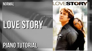 How to play Love Story by Richard Clayderman on Piano Tutorial [upl. by Gilli572]