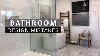 COMMON INTERIOR DESIGN MISTAKES  How to Fix Them  BATHROOM Dos and Donts [upl. by Aicenev654]