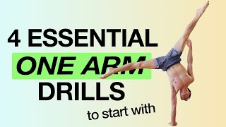 Learn the 4 Starting Essential One Arm Handstand Drills onearmhandstand handbalancer [upl. by Eiramaneet510]