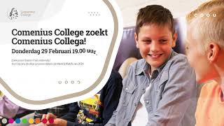 Meet match 2024 Comenius College zoekt Comenius Collega [upl. by Ytima]