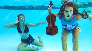 Angry Barvina throws Violin of Karolina Protsenko in the pool [upl. by Xed]