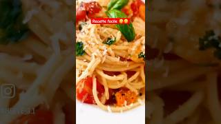 Recette de pâtes à litalienne pates tomates italie shortsyoutube shortfood [upl. by Paver857]