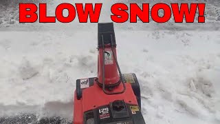 Using Honda HS621 Snowblower 1st Time This Season [upl. by Ahsikin]