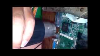 Removing BGA Chipset using hot air amp heat gun combo [upl. by Melena]