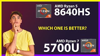 AMD Ryzen 5 8640HS vs AMD Ryzen 7 5700U Technical Comparison [upl. by Orly708]